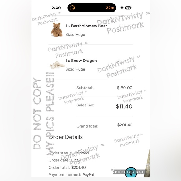 HUGE BNWT JELLYCAT BARTHOLOMEW BEAR Teddy Bear Great Gift - Picture 2 of 13